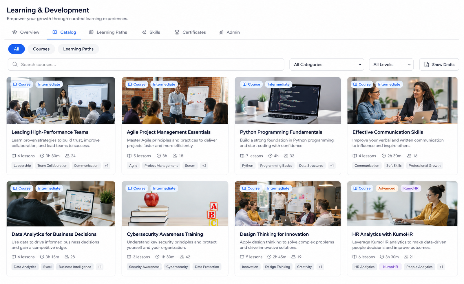 Kumo learning and development